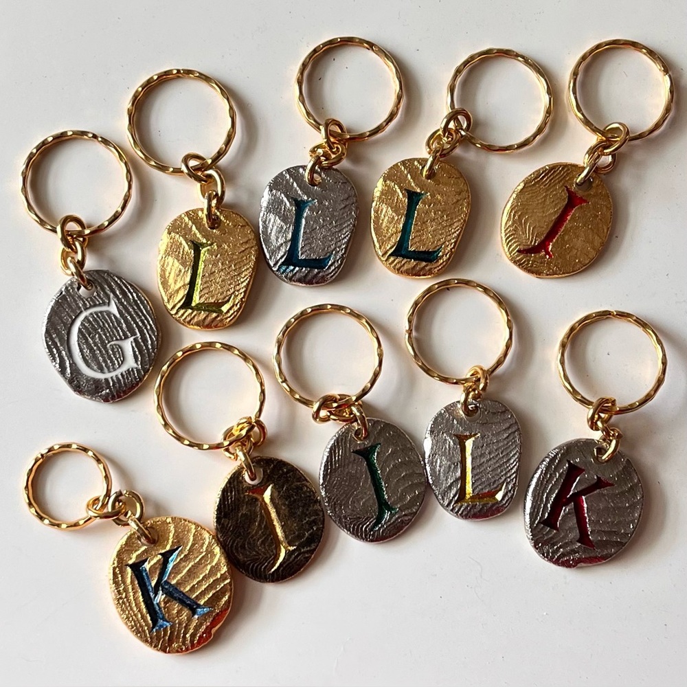 NEW/Vintage Initial Key-rings